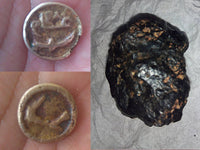 Monedas y fragmentos de meteoritos encontrados en Marruecos Coins and fragments of meteorites found in Morocco